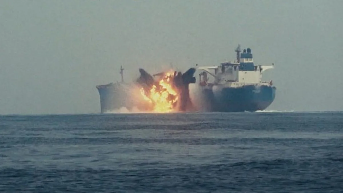 Husiler’den İngiliz petrol tankerine saldırı