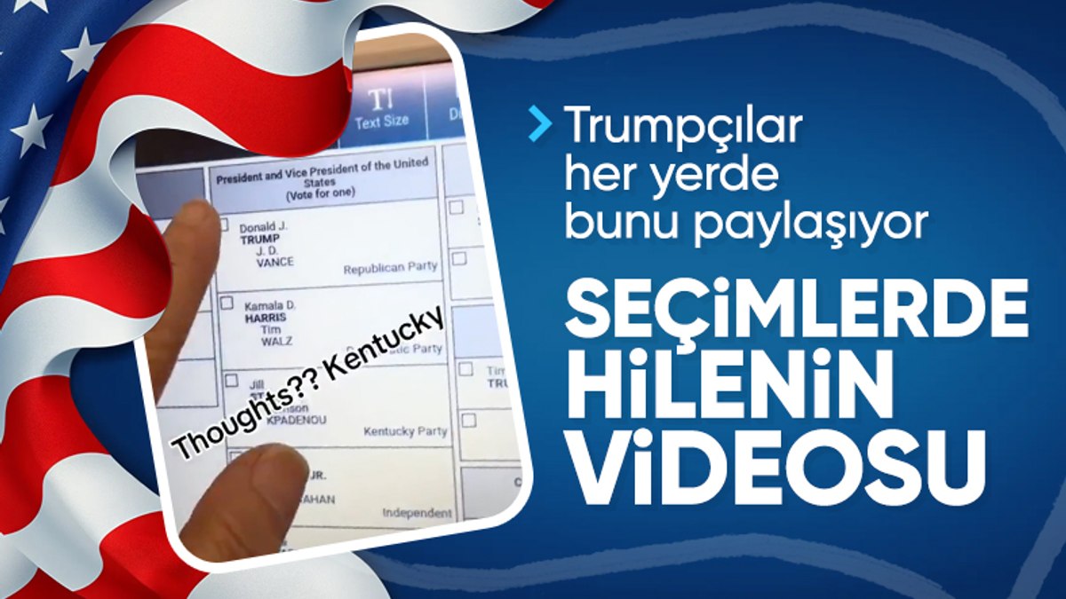 ABD Seçimlerinde oy pusulası makinesi Trump’ı seçmeye izin vermedi