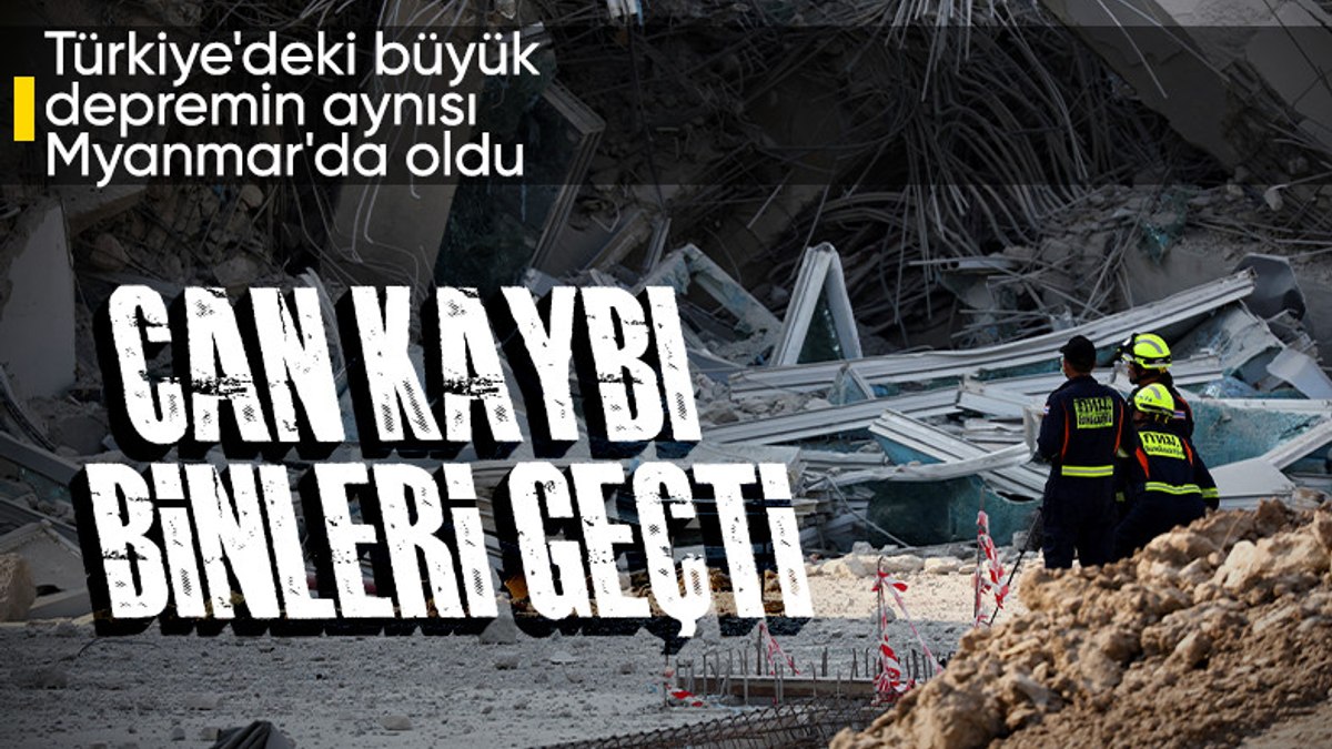 Myanmar’daki depremlerde can kaybı bini geçti