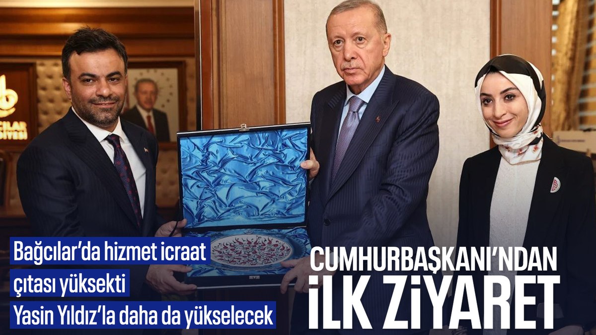 Cumhurbaşkanı Erdoğan Bağcılar Belediyesi’ni ziyaret etti