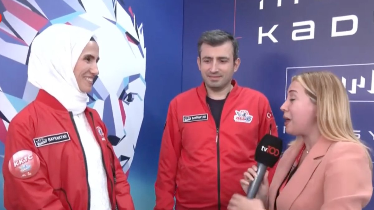 KKTC’de TEKNOFEST heyecanı: Selçuk Bayraktar ve eşi Sümeyye Erdoğan Bayraktar tv100’e konuştu
